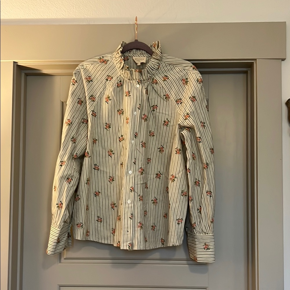 Sezane Louna shirt with Floral Print